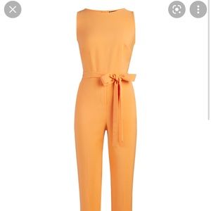 New York & Co Orange Jumpsuit size small
